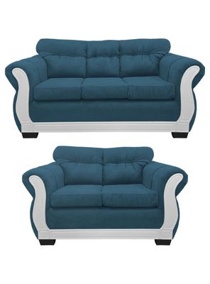 Living Con Resorte Estructural 5 Cuerpos 3+2 Taurus Chenille Premium Edición Limitada