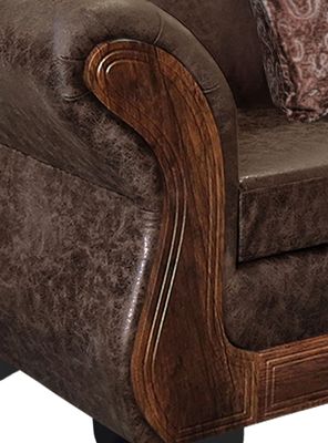 Imagen 2 del producto Living Con Resorte Estructural 5 Cuerpos 3+1+1 Palermo Envejecido Premium X