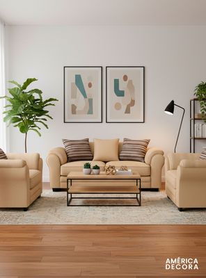 Imagen 2 del producto Living 5 Cuerpos 3+1+1 XL Con Resorte Estructural Grandón Chenille