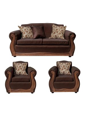 Living Con Resorte Estructural 5 Cuerpos 3+1+1 Gran Santi Chenille X