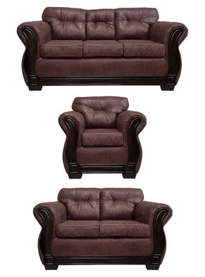 Living Con Respaldo Confortable 6 Personas Taurus 3+2+1 Envejecido