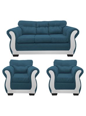 Living Con Resorte Estructural 5 Cuerpos 3+1+1 Taurus Chenille Premium Edición Limitada