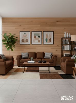 Imagen 2 del producto Living 8 Cuerpos 4+3+1 XL Con Resorte Estructural Grandón Chenille 