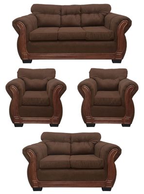 Imagen 1 del producto Living Con Respaldo Confortable 7 Personas Taurus 3+2+1+1 Chenille X