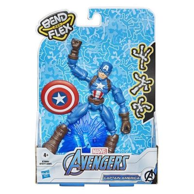 Imagen 2 del producto Figura Avengers Bend And Flex Capitan America