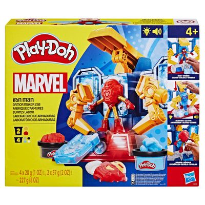 Masas y Plastilinas Play Doh Marvel Iron Man Laboratorio de Armaduras