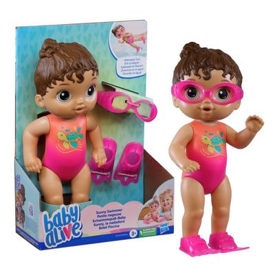 Imagen 2 del producto Muñeca Baby Alive Sunny La Nadadora Cabello Castaño