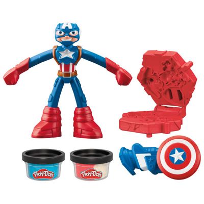 Imagen 2 del producto Masas y Plastilinas Play Doh Marvel Capitán América Escudo Sello