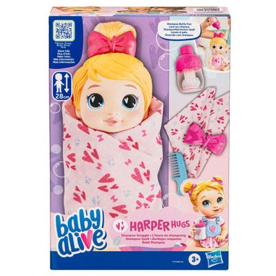 Muñeca Baby Alive Burbujas Relajantes Harper Hugs Cabello Rubio