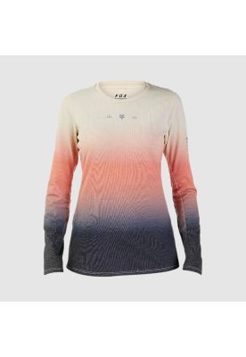 Polera Bicicleta Mujer Ranger Lunar Drirelease® Manga Larga Rosado Fox