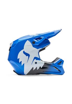 Casco Moto V1 Shield Azul Fox