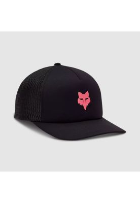 Gorro Jockey Lifestyle Mujer Boundary Trucker Negro/Rosado Fox