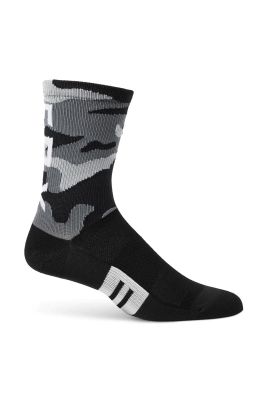Calcetines Bicicleta Mujer Flexair 6"" Merino Negro Camo Fox