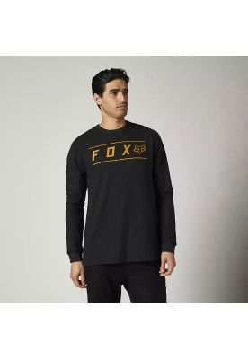 Polera Lifestyle Manga Larga Pinnacle Negro Fox