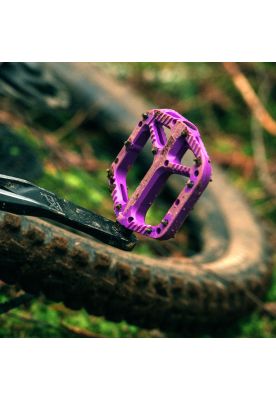 Imagen 2 del producto Pedales Bicicleta Flat Resina Morado One Up