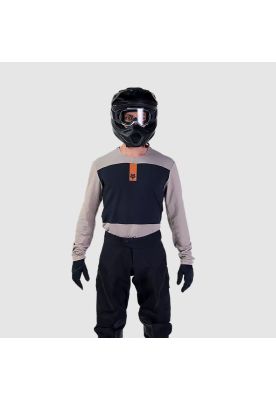 Imagen 2 del producto Polera Moto Defend Off Road Manga Larga Cafe Claro Fox