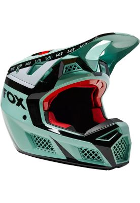 Casco Moto V3 RS DVIDE Verde Agua Fox