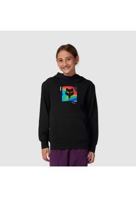 Poleron Lifestyle Niño Canguro Scans Negro Fox