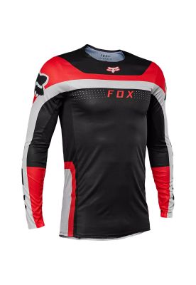 Polera Moto Flexair Efekt Negro/Rojo/Blanco Fox