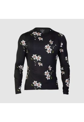 Polera Bicicleta Flexair Ascent Dogwood Manga Larga Negro Fox