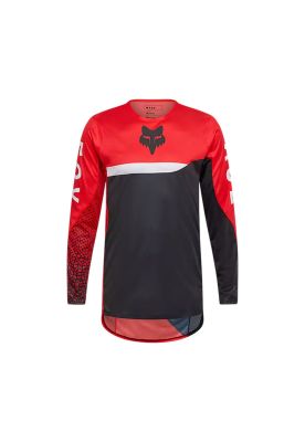 Polera Moto Flexair Fracture Rojo Fox