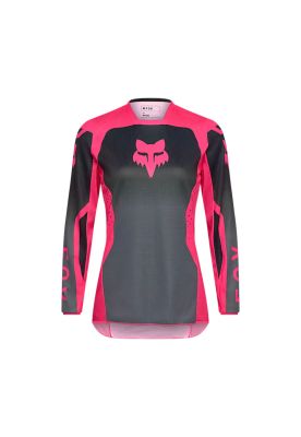 Polera Moto Mujer 180 Shield Negro/Rosado Fox