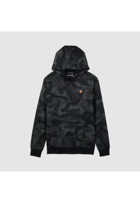 Poleron Lifestyle Canguro Fox Head Camo Negro Fox