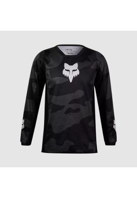Polera Moto Niño 180 Bnkr Camo Negro Fox