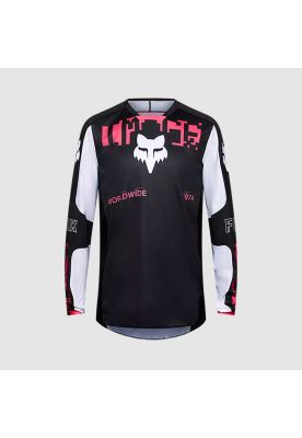 Polera Moto 180 Digi Image Negro Fox