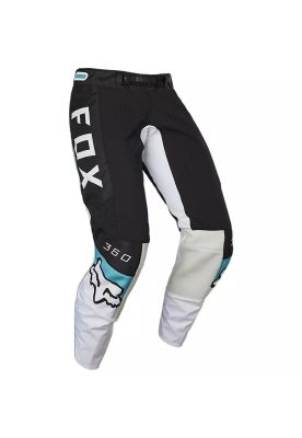 Pantalon Moto 360 Diera Negro/Blanco Fox