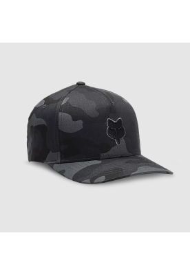 Gorro Jockey Lifestyle Fox Head Flexfit Camo Negro Fox