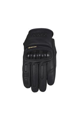 Guantes Moto Calle Leather II Negro KMZ