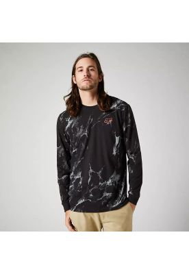 Polera Lifestyle Karrera Manga Larga Negro Fox