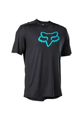 Polera Bicicleta Ranger Negro/Celeste Fox