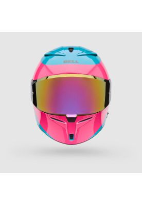 Imagen 2 del producto Casco Moto Calle Lithium Mips Plus Fluid Azul/Rosado Bell