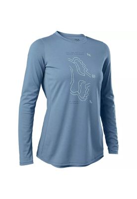 Polera Bicicleta Mujer Ranger Drirelease® Azul Fox