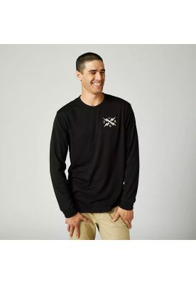 Polera Lifestyle Manga Larga Calibrated Negro Fox
