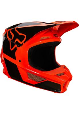 Casco Moto V1 Niño Revn Flo Naranjo Fox