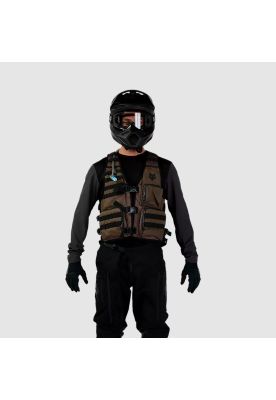 Imagen 2 del producto Chaqueta Chaleco Moto Legion Tac Cafe Fox