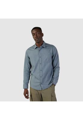 Camisa Lifestyle Level Up Woven Gris Azulado Fox
