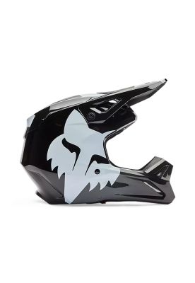 Casco Moto V1 Shield Negro Fox