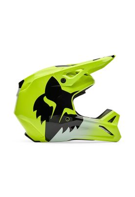 Casco Moto V1 Shield Amarillo Fox