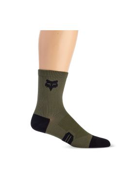 Calcetines Bicicleta Ranger 6"" Verde Oliva Fox
