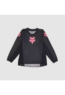 Polera Moto Infantil 180 Blackout Negro Fox