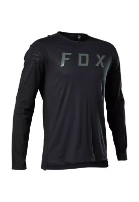 Polera Bicicleta Flexair Pro Manga Larga Negro Fox