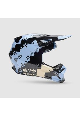Casco Moto V1 Digi Image Azul Claro Fox