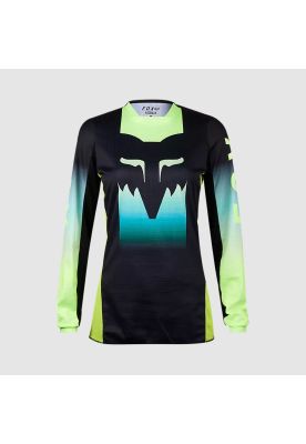 Imagen 1 del producto Polera Moto Mujer 180 Flora Negro/Amarillo Fox