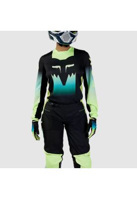 Imagen 2 del producto Polera Moto Mujer 180 Flora Negro/Amarillo Fox