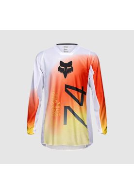 Polera Moto Air Haze 180 Blanco Fox
