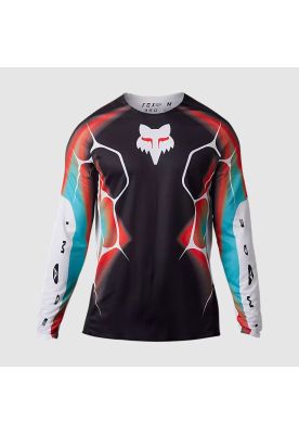 Polera Moto 360 Syz Negro/Blanco/Rojo Fox